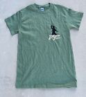 Indiana Jones Embroidered T-Shirt Mens Small Green Black Tan Gildan Heavy Cotton