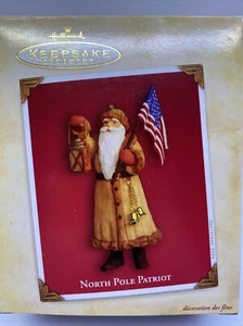 Hallmark Keepsake North Pole Patriot 2004 Ornament Patriotic Santa - Picture 1 of 5