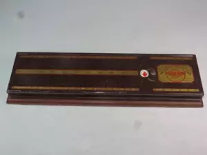 STRIKING Vintage JACIO Universal Scoreboard & Trumps Marker on Hardwood Base - Picture 1 of 3