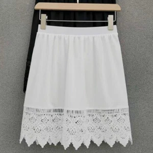 Lace Women Petticoat Skirt Underskirt Half Slip Basic Casual Formal Retro - Picture 1 of 10