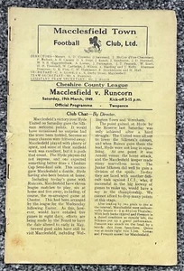 Macclesfield Town v Runcorn (Cheshire County League) 1948/49 - Picture 1 of 8