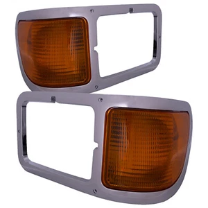 Corner Lights Set w/Park Light w/Chrome Bezel Right Left For 00-2015 Ford F-650 - Picture 1 of 5