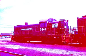 PENNA SLIDE ORIGINALE KODACHROME CENTRAL ALCO RS-3 #5441 BUFFALO, NY 21 MAGGIO 1972 - Foto 1 di 1