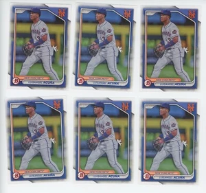Luisangel Acuna 2024 Bowman #BP-40 Lot (6) New York Mets - Picture 1 of 3