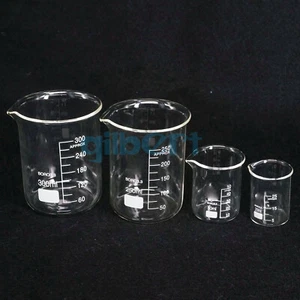 Vaso de baja forma de laboratorio de química de vidrio borosilicato de 5-3000 ml - Imagen 1 de 49