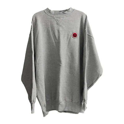 Suéter Lucky Strike Cigarettes Luna Pier bordado personalizado manga larga gris Foto 1 de 4