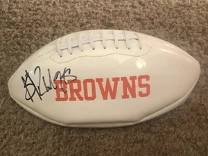 Sheldon Richardson Autographed Cleveland Browns Football Fs Coa Dawg Pound - Picture 1 of 1