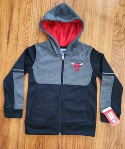 Chicago Bulls NBA Boy's Youth Hoodie Full Zip XS 4/5 - Picture 1 of 8
