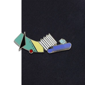 Vintage ACME Studio “Nucleus" MEMPHIS Tie Bar Tie Clip by ADRIAN OLABUENAGA - Picture 1 of 2
