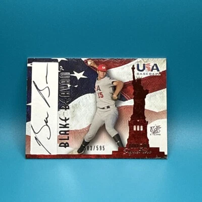 Blake Beavan 2007 USA Baseball Junior Signature Black Ink Auto #A-29 583/595 - Image 1 of 2