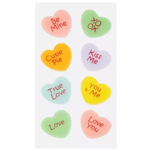 Conversación Corazones Día de San Valentín Ventana Gel Adhesivos Profesor Suministro Decoraciones - Imagen 1 de 1