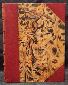 1937 Nationernes Historie History Of The Nations Danish Leather HC Erik Moller - Picture 1 of 10
