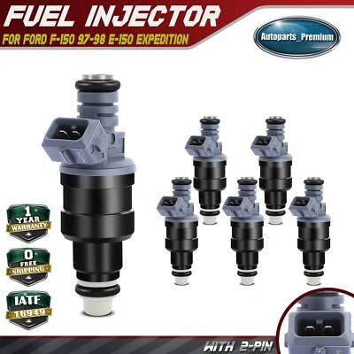 Inyector de combustible 6 piezas para Ford F-150 1997-1998 E-150 Econoline Club Wagon Windstar Foto 1 de 4