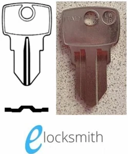 Silca LW16 Key Blank - Suits BnD and others Garage Roller Door Lock - FREE POST - Picture 1 of 1