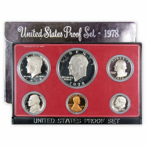 1978-S Proof Set U.S. Mint Original Government Packaging OGP Collectible Cover