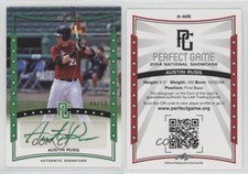 2014 Leaf Perfect Game Showcase Auto Green /10 Austin Russ #A-AR1 Auto