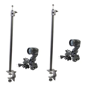 2 x Trade Show light pole clamp stand for table convention fair show flea market - Picture 1 of 8