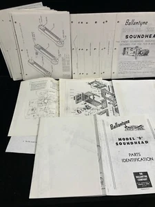1976 BALLANTYNE MOVIE THEATRE DRIVE IN PROJECTOR PARTS LISTS,SOUND HEAD DIAGRAMS - Picture 1 of 5