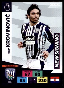 Panini Premier League 2020-2021 Adrenalyn XL PLUS Krovinovic West Brom 342+