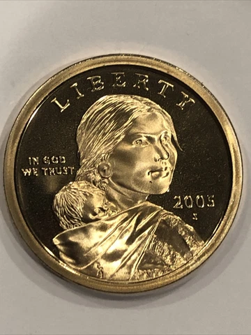 2005 S SACAGAWEA GEM PROOF DOLLAR COIN  **DIRECT FROM SET & FREE SHIP Cover