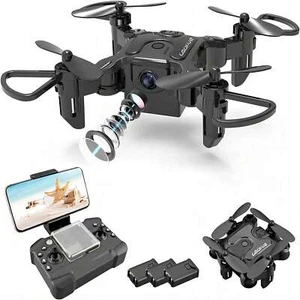 4DRC 4DV2 Mini Drone With Camera For Kids,Nano Portable Pocket Foldable RC Quadc - Picture 1 of 6