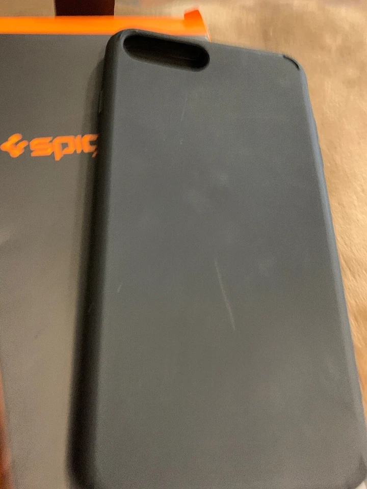 Spigen Liquid Crystal - iPhone 7/8 plus - matte black (Minor Scratches - Image 1 of 3