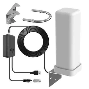 6000 Miles 4K Digital HDTV 1080P Outdoor 360° Antenna Signal Booster - US - Picture 1 of 13