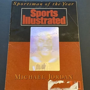 Sports Illustrated Michael Jordan Hologram Dec 23, 1991 Sportsman of the Year - Foto 1 di 15