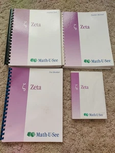 Math U See Steven Demme ZETA Teacher Instruction Manual Student Tests DVD SET - Imagen 1 de 1