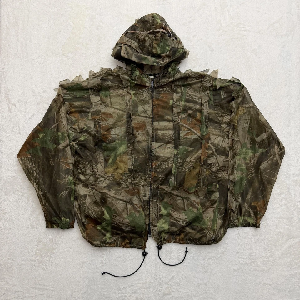 Chaqueta De Colección Pelirroja Para Hombres 2XL Camuflada Hoja Realtree Madera Dura Sudadera con Capucha Cubierta para Insectos Foto 1 de 4