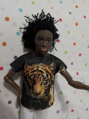 NEW Handsome African American Fashion Boy Doll, Dreds,Outfit,Sunglasses,Shoes - Image 1 of 4