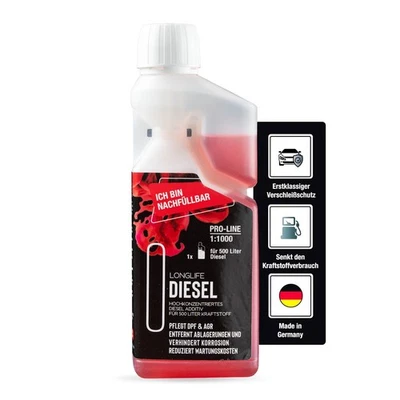 LIFETIME Diesel Additiv für 500 Liter | AGR & DPF Pflege | Systemreiniger 500ml - Bild 1 von 4