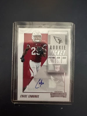 2018 Panini Contenders - Rookie Ticket Autograph Chase Edmonds #180 Auto - Image 1 of 2