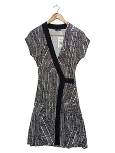 CINQUE Abito Casual Donna Nero Bianco Grafico (IT 40, EU 36) - Foto 1 di 5