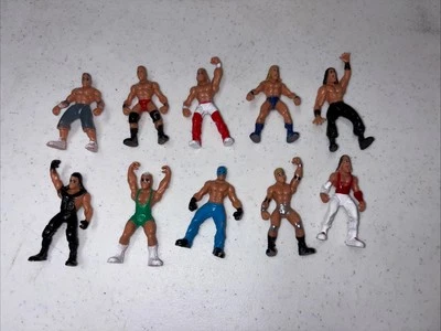 Lote de 10 mini figuras de acción WWE Micro Aggression 2" (K1) Foto 1 de 3
