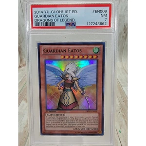 Yu-Gi-Oh! 2014 # EN009 Guardian Eatos Dragons Of Legend 1ª edición PSA 7 - Imagen 1 de 4