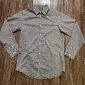 Van Heusen Flex Dress Shirt Boys 14/16 L/G Gray Long Sleeve Regular Fit vintage - Picture 1 of 4