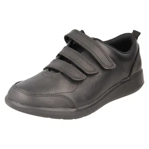 Boys Clarks Smart School Shoes Scape Sky - Picture 1 of 10