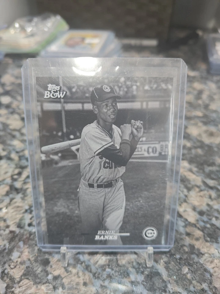 2024 Topps Black and White Ernie Banks Topps Vault SP #106 Cubs - Image 1 of 1
