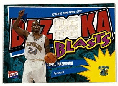 Camiseta deportiva Topps Bazooka Jamal Mashburn 2003 parche Bazooka Blasts Foto 1 de 2