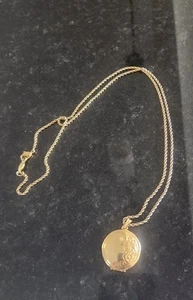 Vtg Napier Goldtone 28 in Rope Chain With Locket - Picture 1 of 7