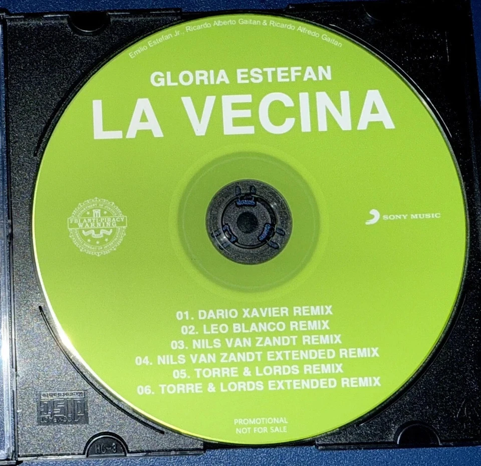 Gloria Estefan La Vecina Dance Remixes DJ CD Promo single 6 tracks - Image 1 of 1