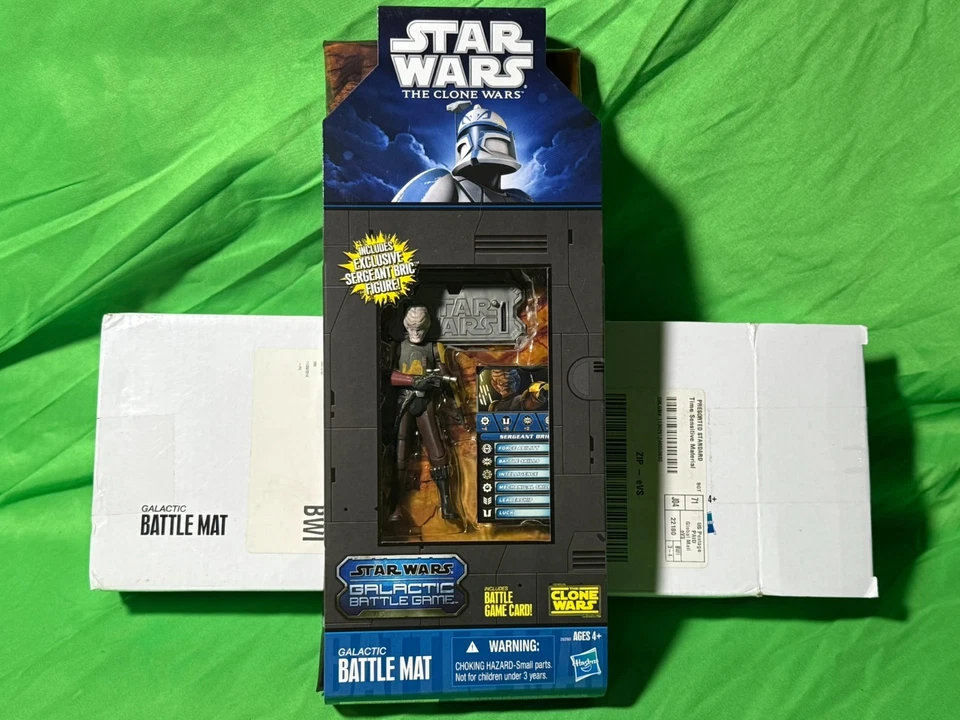 2010 Star Wars Clone Wars Mail Away Galactic Battle Mat con figura del sargento Bric Foto 1 de 1