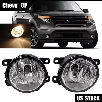 Pair For 2011 2012 2013 2014 2015 Ford Explorer Fog Lights Driving Bumper Lamps - Image 1 of 4