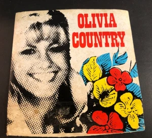 OLIVIA NEWTON JOHN 1970's Vintage STICKER 3.75x 3.75 Inch Rare OLIVIA COUNTRY - Picture 1 of 2