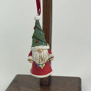 Weihnachtswichtel mit Lichterkette Christbaumschmuck Tischplatte Etagendeko - Bild 1 von 8