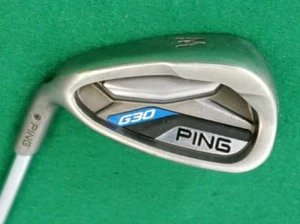 Left Handed Ping G30 Black Dot Pitching Wedge Regular Steel Shaft Lamkin Grip - Picture 1 of 4