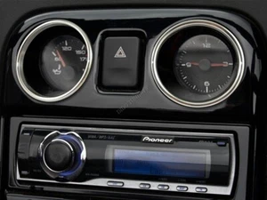 For MG TF MGTF 2001-2005    Polished Aluminium Dash Gauge trim Rings x2 - Picture 1 of 8