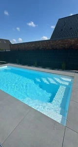 Gfk Schwimmbecken 7,60x3,65x1,50 Swimming Pool Zubehör Einbaubecken - Bild 1 von 16