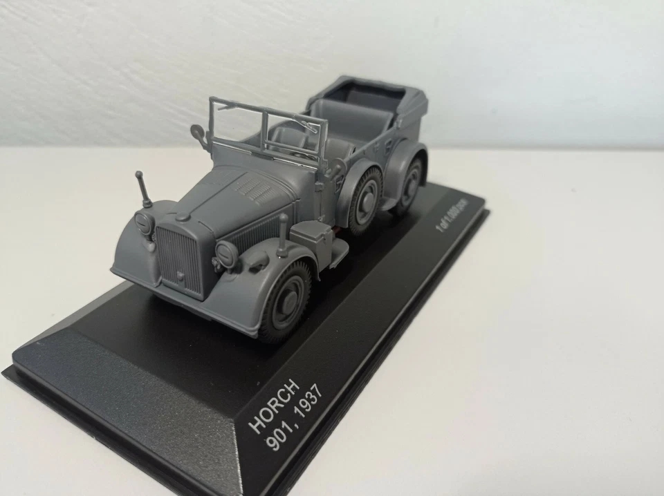 RARE WHITE BOX 1:43 HORCH 901 1937 MATT DARK GREY - 1 OF 1000 PCS  WB257 - Image 1 of 4
